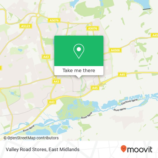 Valley Road Stores map