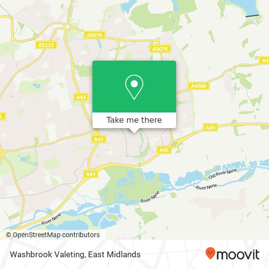 Washbrook Valeting map