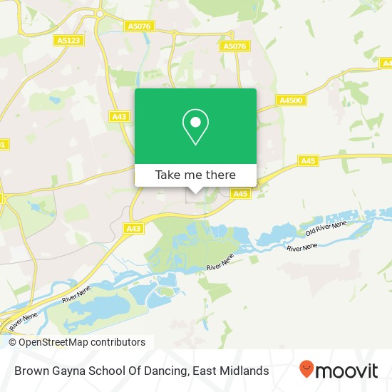 Brown Gayna School Of Dancing map