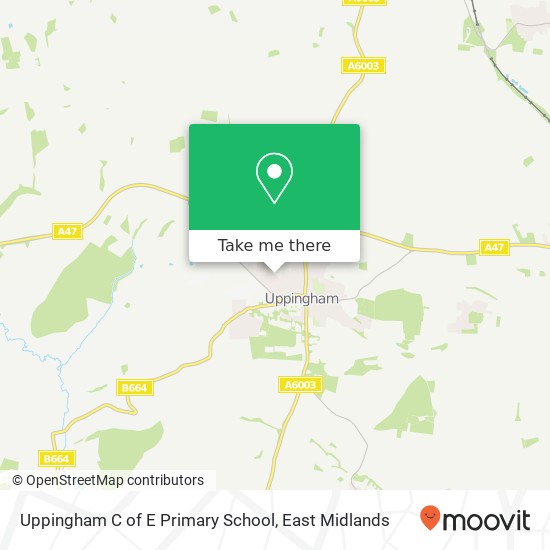 Uppingham C of E Primary School map