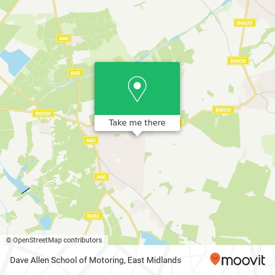 Dave Allen School of Motoring map