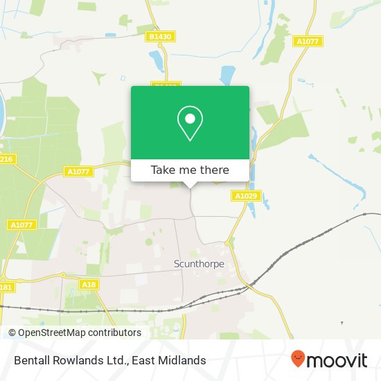 Bentall Rowlands Ltd. map
