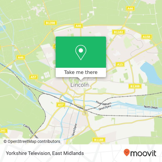 Yorkshire Television map