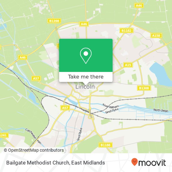 Bailgate Methodist Church map