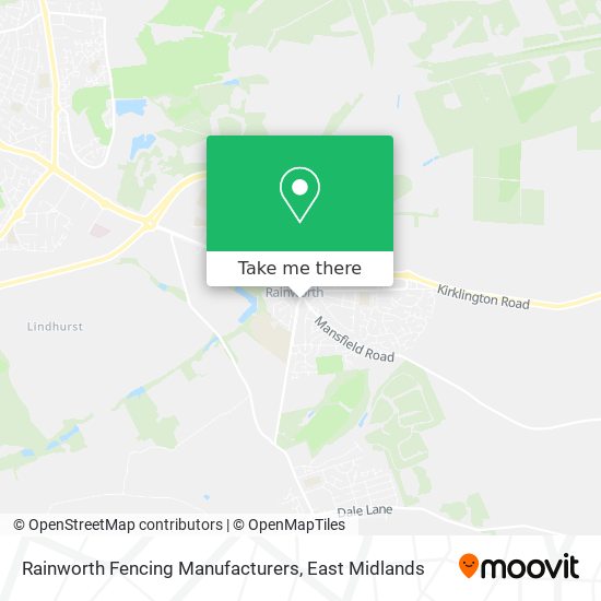 Rainworth Fencing Manufacturers map