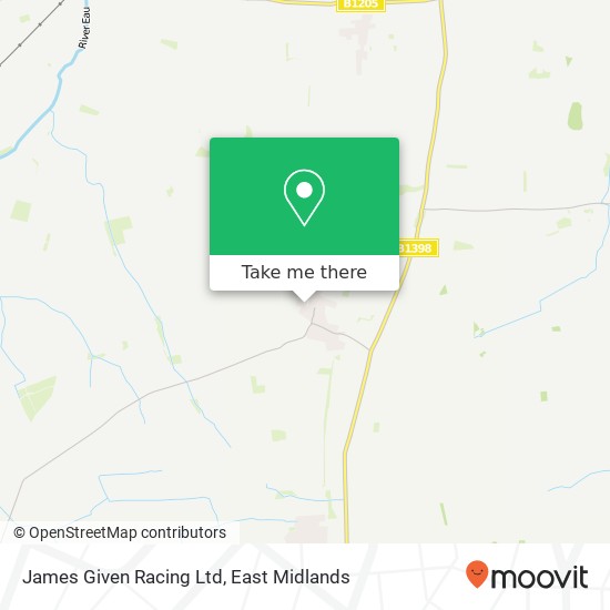 James Given Racing Ltd map