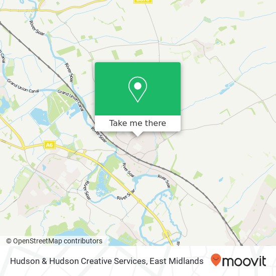 Hudson & Hudson Creative Services map