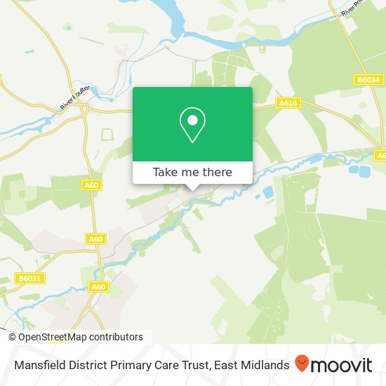 Mansfield District Primary Care Trust map