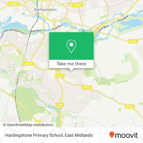 Hardingstone Primary School map