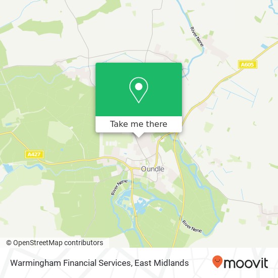 Warmingham Financial Services map