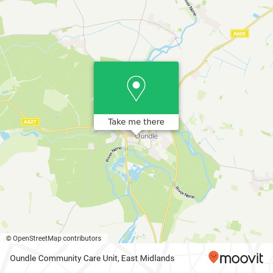 Oundle Community Care Unit map