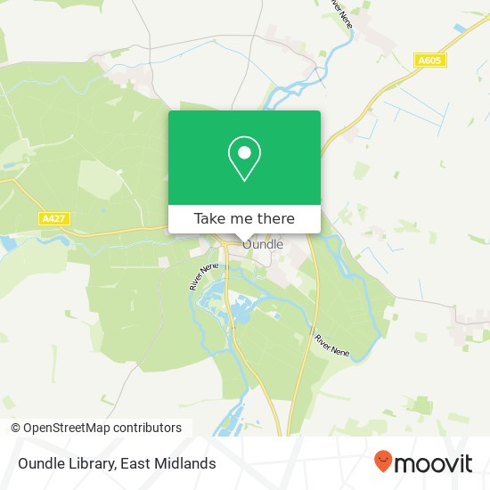 Oundle Library map