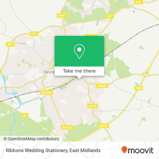 Ribbons Wedding Stationery map