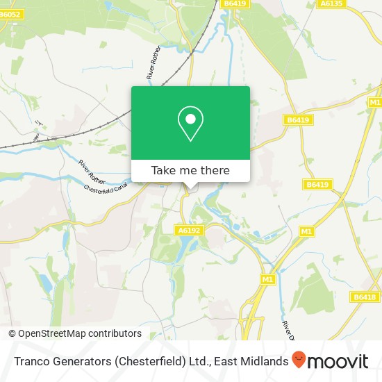 Tranco Generators (Chesterfield) Ltd. map