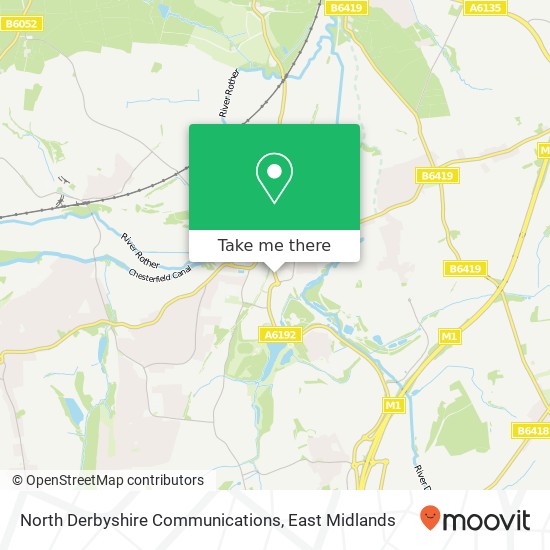 North Derbyshire Communications map