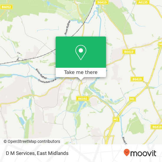 D M Services map