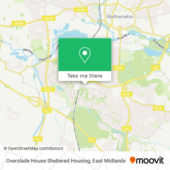 Overslade House Sheltered Housing map