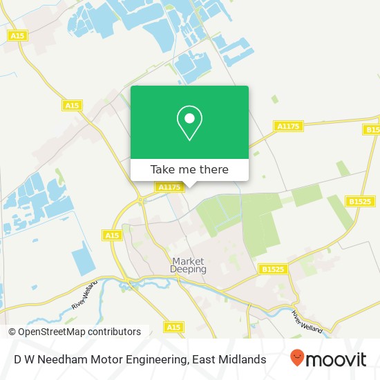 D W Needham Motor Engineering map