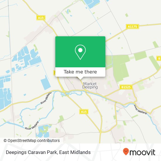 Deepings Caravan Park map