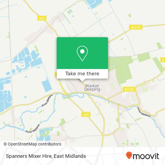 Spanners Mixer Hire map