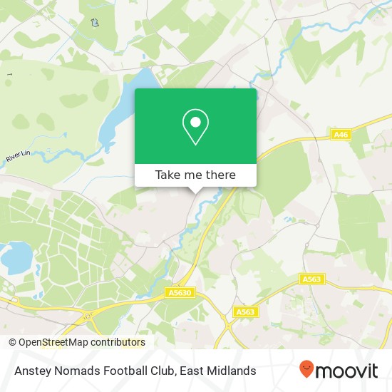Anstey Nomads Football Club map