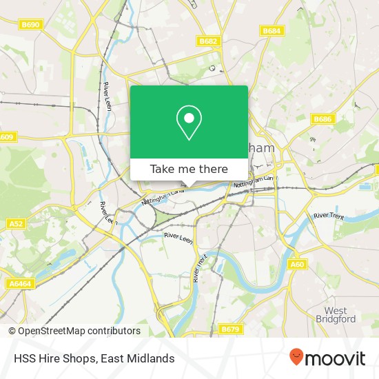 HSS Hire Shops map