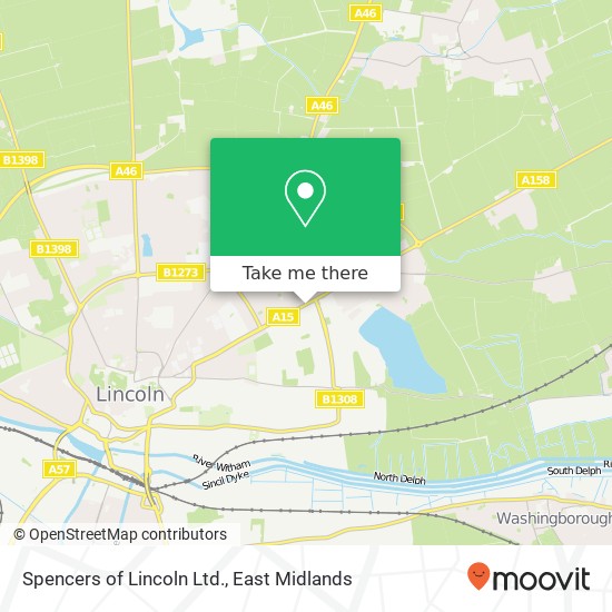 Spencers of Lincoln Ltd. map