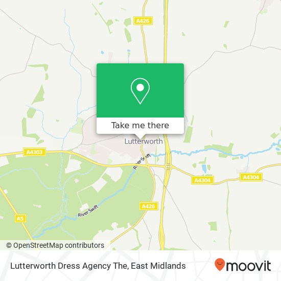 Lutterworth Dress Agency The map