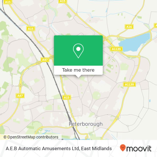 A.E.B Automatic Amusements Ltd map