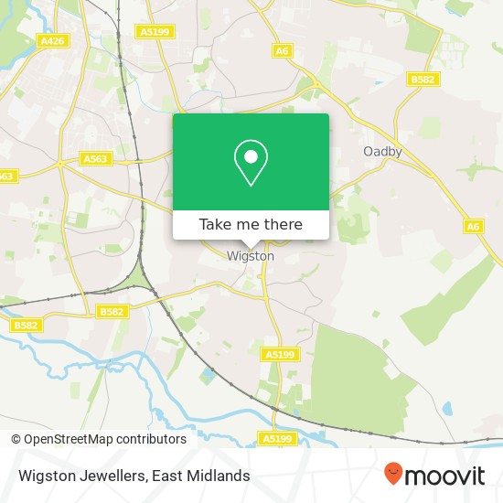 Wigston Jewellers map