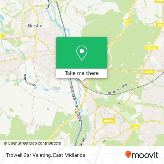 Trowell Car Valeting map