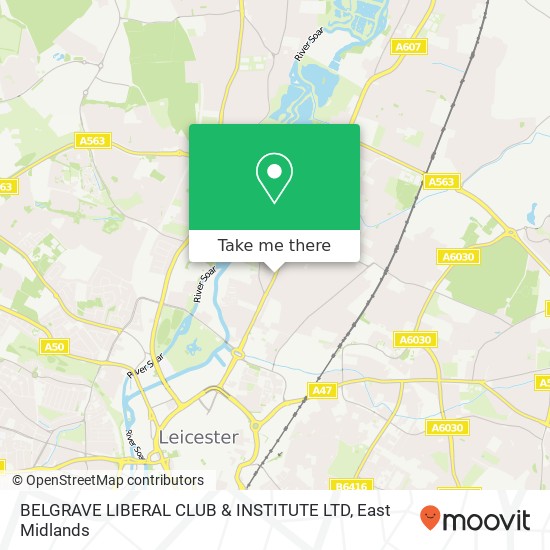BELGRAVE LIBERAL CLUB & INSTITUTE LTD map
