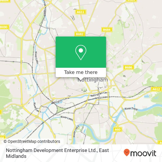 Nottingham Development Enterprise Ltd. map