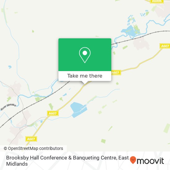 Brooksby Hall Conference & Banqueting Centre map