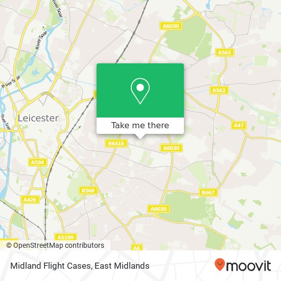 Midland Flight Cases map