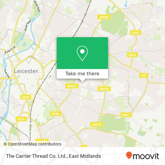 The Carrier Thread Co. Ltd. map