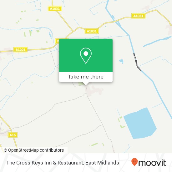 The Cross Keys Inn & Restaurant map