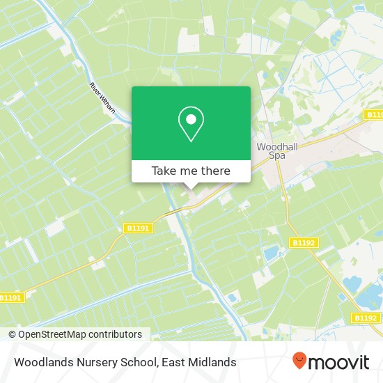 Woodlands Nursery School map