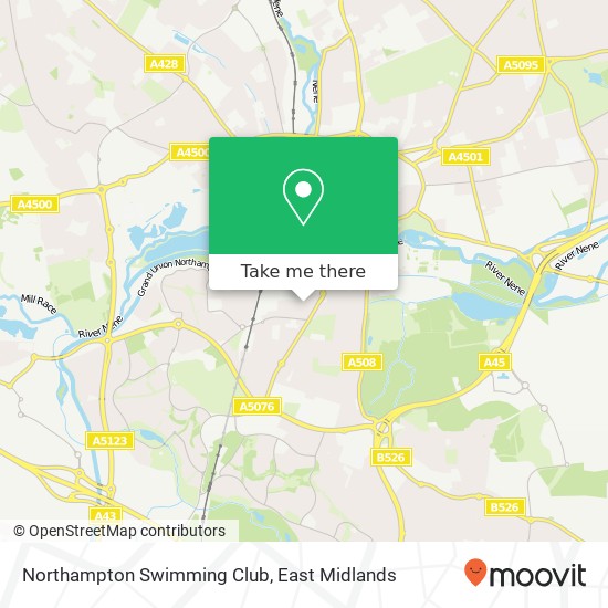Northampton Swimming Club map