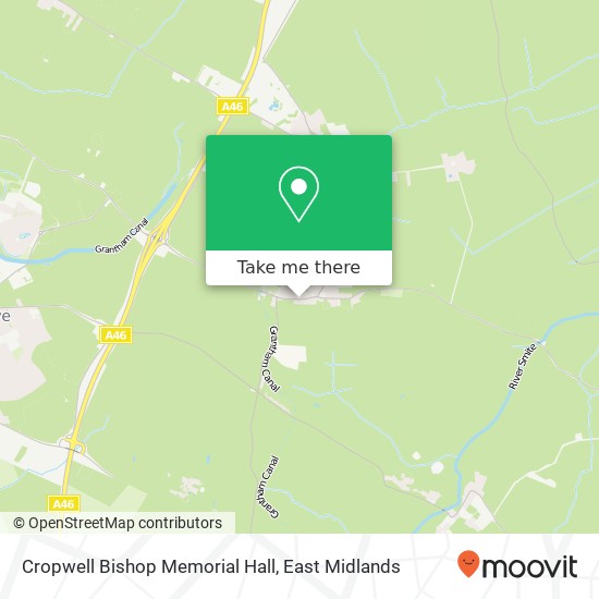 Cropwell Bishop Memorial Hall map