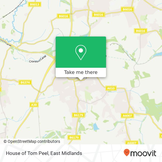 House of Tom Peel map