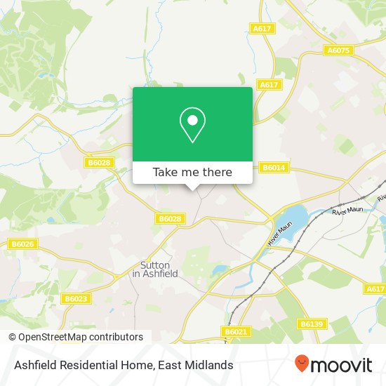 Ashfield Residential Home map