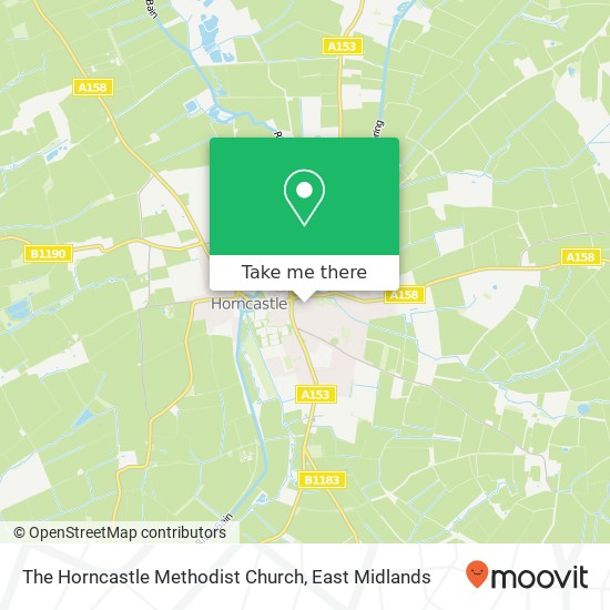 The Horncastle Methodist Church map