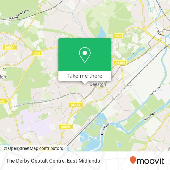 The Derby Gestalt Centre map
