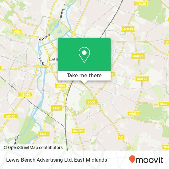 Lewis Bench Advertising Ltd map
