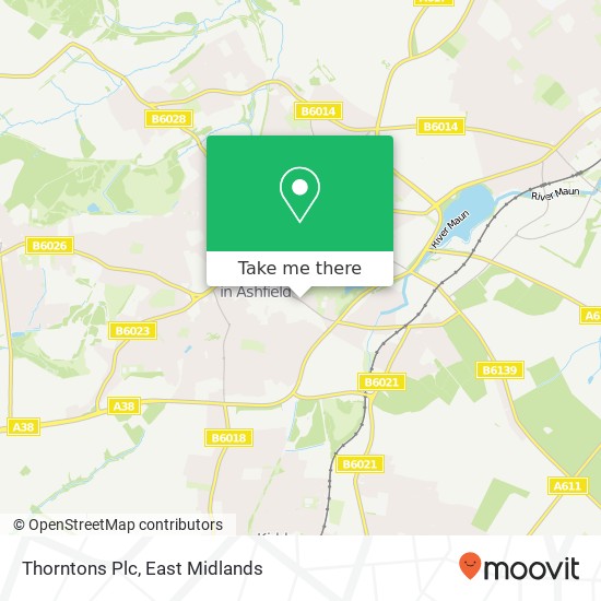 Thorntons Plc map