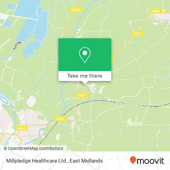 Millpledge Healthcare Ltd. map