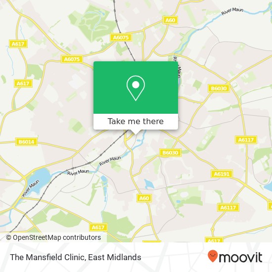 The Mansfield Clinic map