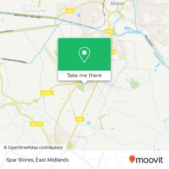 Spar Stores map