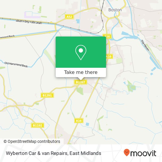 Wyberton Car & van Repairs map
